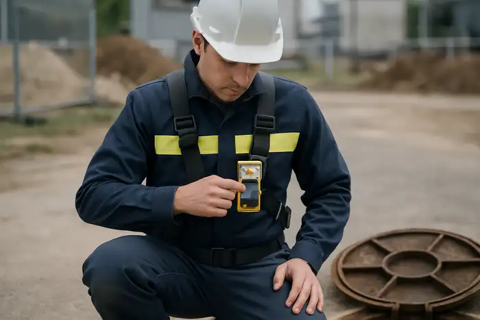 Détecteur de gaz en espace confiné
